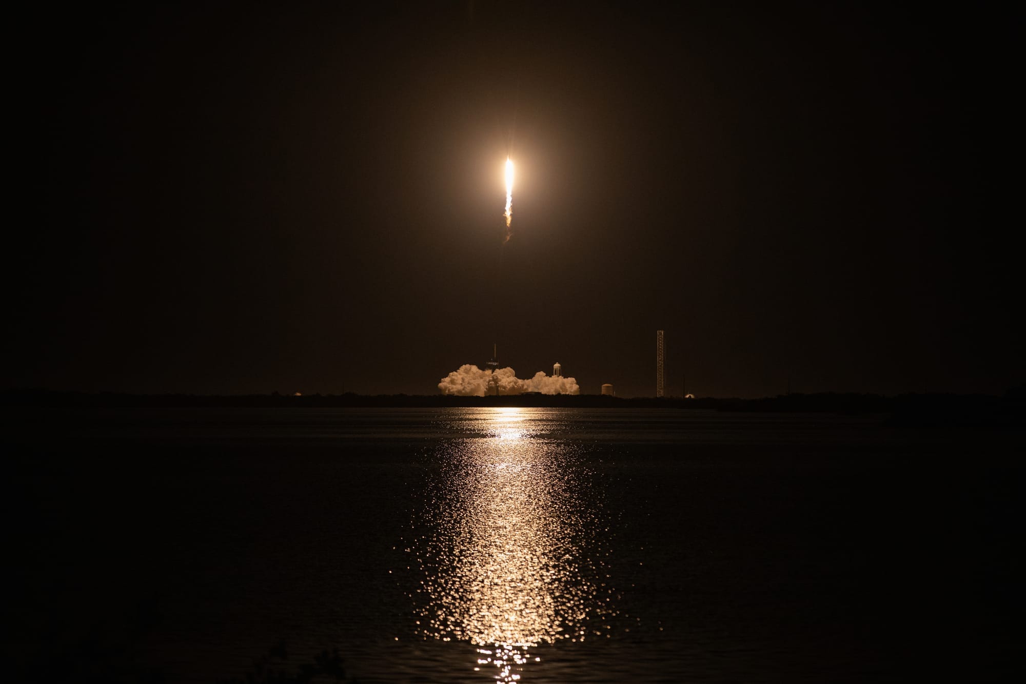 rocket into space